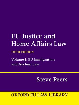 cover image of EU Justice and Home Affairs Law